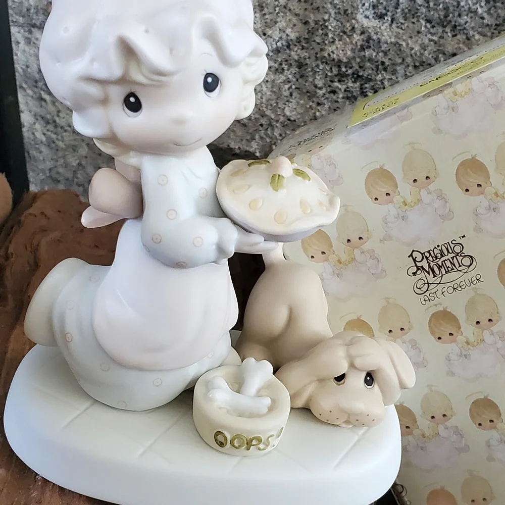 Precious Moments Dropping Over For Christmas Figurine 1982
